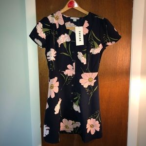 New with tags! JustFab Floral Button Front Dress